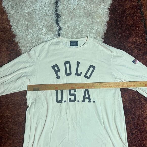 Vintage Polo Sport Ralph Lauren Cream T-Shirt - Picture 4 of 5